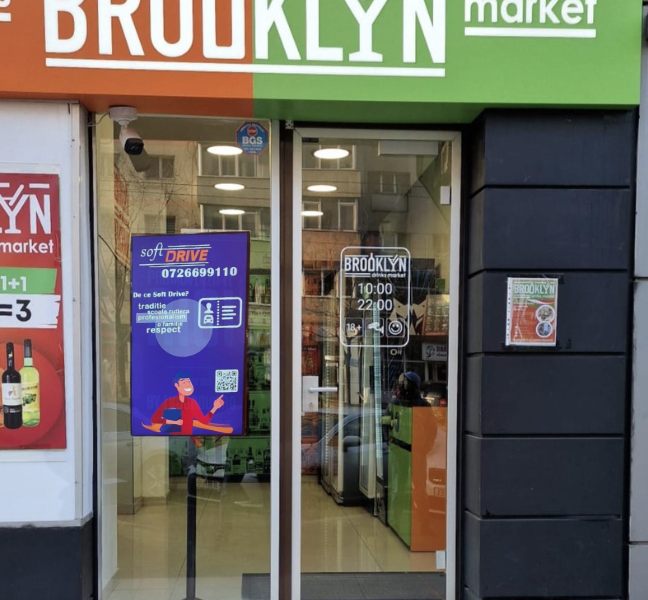 Reteaua Digitala DOOH Indoor - Brooklyn Drinks Market – Calea Moșilor