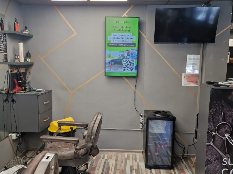 Reteaua Digitala DOOH Indoor - Sud Barber Concept